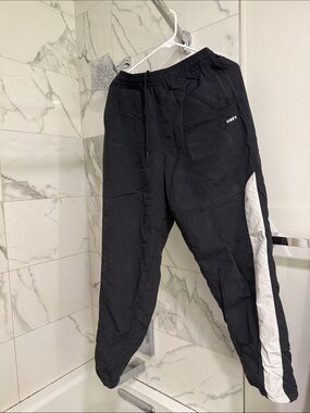 Urban outfitters Obey Black Joggers with White Side Stripe